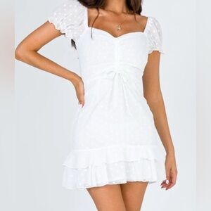Princess Polly Mikail White Mini Dress size 6